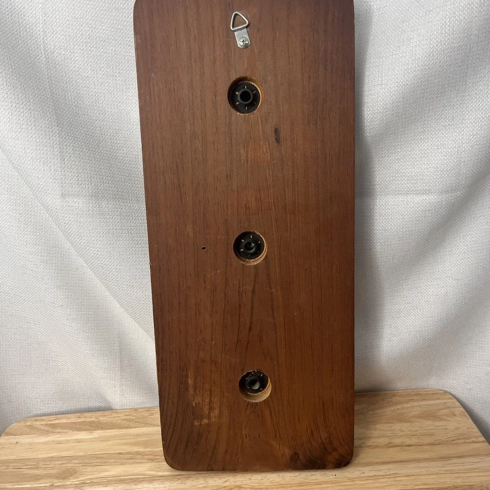 Vintage Weather Nautical Decor Wood Thermometer Barometer Hygrometer Fisherman